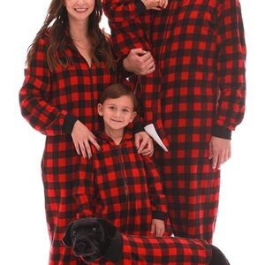 Red and Black Plaid Kids Pajamas